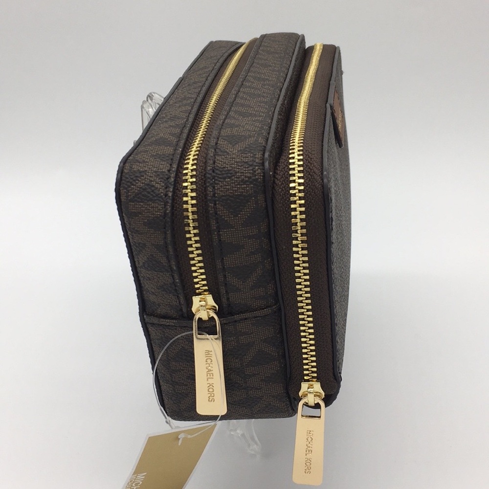 Michael Kors Jet Set Travel LG DBL ZIP TRV POUCH - Picture 5 of 10